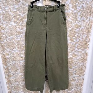 Everlane Olive Wide-Leg Pants